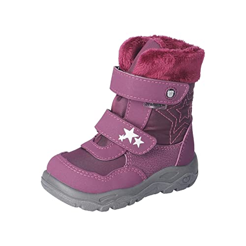 RICOSTA Baby Mädchen Lauflernschuhe FINJA,Kinder Boots,WMS:Weit,lose Einlage,Sympatex,Outdoor-Kinderschuhe,Stiefel,Lammwolle,Merlot (380),21 EU von RICOSTA