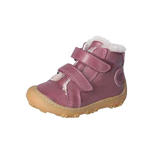 RICOSTA Baby Mädchen Lauflernschuhe GERO,Kinder Boots,WMS:Weit,Barfuß-Schuh,warm,gefüttert,Pflaume (380),23 EU von RICOSTA