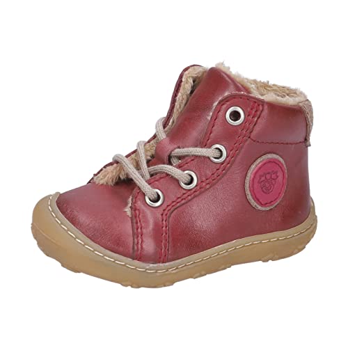 RICOSTA Baby Mädchen Lauflernschuhe Georgie,Kinder Boots,WMS:Mittel,lose Einlage,Booties,warm,gefüttert,schnürschuhe,Fuchsia (360),20 EU von RICOSTA