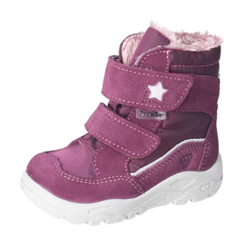 RICOSTA Baby Mädchen Lauflernschuhe HILDIE,Kinder Boots,WMS:Mittel,lose Einlage,Sympatex,gefüttert,wasserdicht,Winterboots,Merlot (380),24 EU von RICOSTA