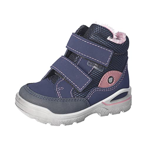 RICOSTA Baby Mädchen Winterstiefel Lasse,Kinder Lauflernschuhe,WMS:Mittel,lose Einlage,Sympatex,waschbar,wasserdicht,Nautic/Sucre (170),24 EU von RICOSTA