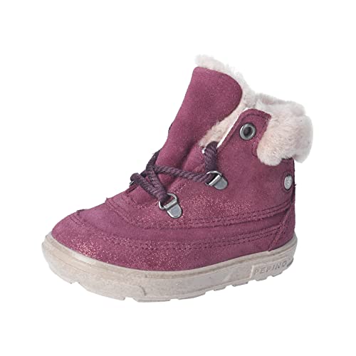 RICOSTA Baby Mädchen Lauflernschuhe Paula,Kinder Boots,WMS:Weit,lose Einlage,Sympatex,Winterboots,Outdoor-Kinderschuhe,warm,Merlot (380),24 EU von RICOSTA