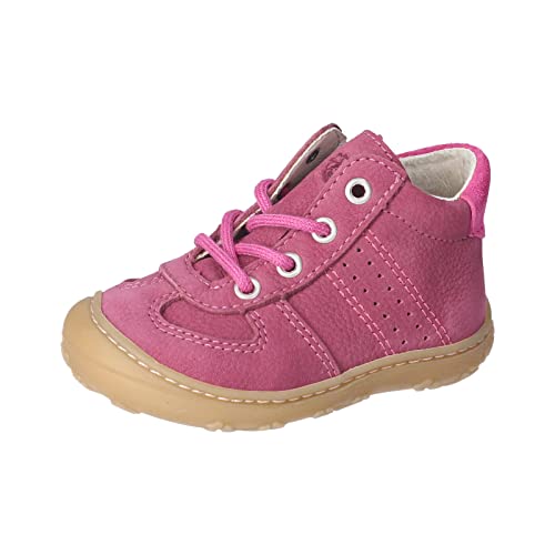 RICOSTA Baby Mädchen Lauflernschuhe SAMI,Kinder Boots,WMS:Mittel,lose Einlage,terracare,schnürstiefel,Booties,Leder,Fuchsia (360),24 EU von RICOSTA