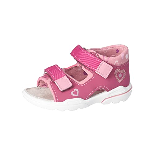 RICOSTA Baby Mädchen Sandalen KITTIE,Kinder Lauflernschuhe,WMS:Mittel,sommerschuhe,freizeitschuhe,offene schuhe,fuchsia/mallow (360),21 EU von RICOSTA