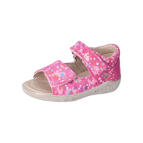 RICOSTA Baby Mädchen Sandalen TAYA,Kinder Lauflernschuhe,WMS:Mittel,offene schuhe,strandschuhe,sandaletten,klettverschluss,pop (330),20 EU von RICOSTA