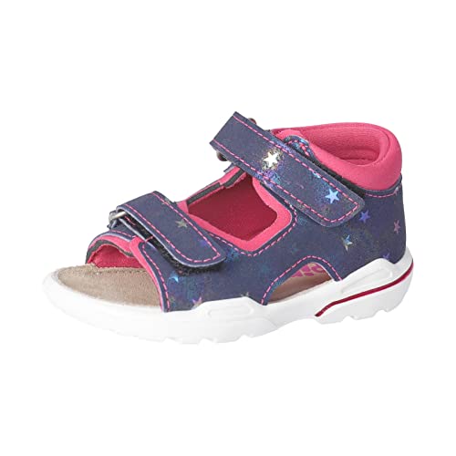 RICOSTA Baby Mädchen Sandalen TITU,Kinder Lauflernschuhe,WMS:Mittel,waschbar,Freizeitschuhe,offene Schuhe,Strandschuhe,Nautic/pink (170),21 EU von RICOSTA