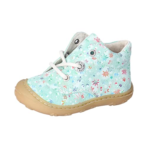 RICOSTA Baby Mädchen Stiefel DOTS,Kinder Lauflernschuhe,WMS:Mittel,lose Einlage,schnürstiefel,Booties,Leder,Mint (520),20 EU von RICOSTA