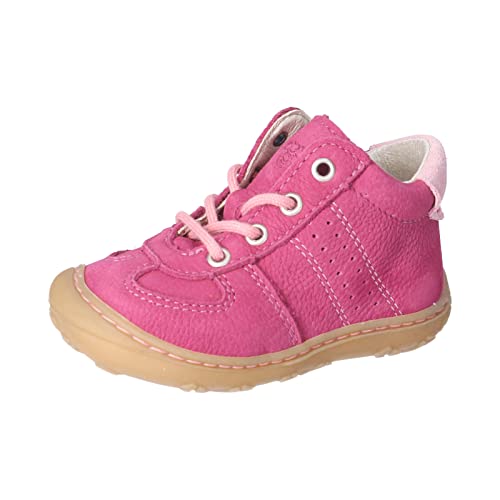 RICOSTA Baby Mädchen Stiefel SAMI,Kinder Lauflernschuhe,WMS:Mittel,lose Einlage,terracare,RICOSTAcare,leder,schnürstiefel,pop/rosa (340),21 EU von RICOSTA