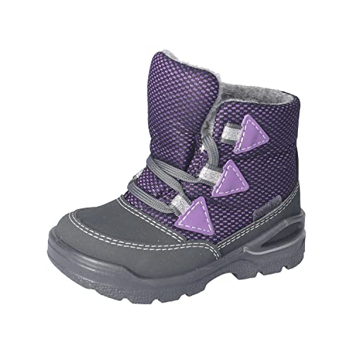 RICOSTA Baby Mädchen Winterstiefel EMIL,Kinder Lauflernschuhe,WMS:Mittel,lose Einlage,Sympatex,waschbar,grigio/blueberry (390),23 EU von RICOSTA