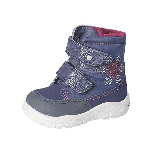 RICOSTA Baby Mädchen Winterstiefel JANA,Kinder Lauflernschuhe,WMS:Mittel,lose Einlage,Sympatex,waschbar,vegan,Nautic/Marine (170),24 EU von RICOSTA