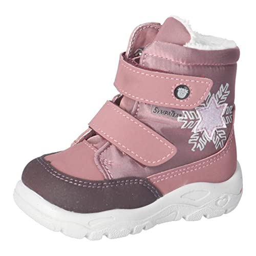 RICOSTA Baby Mädchen Winterstiefel JANA,Kinder Lauflernschuhe,WMS:Mittel,lose Einlage,Sympatex,waschbar,vegan,sucre/candy (320),21 EU von RICOSTA