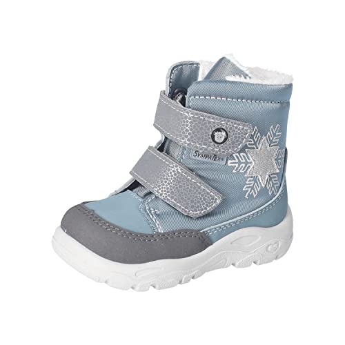 RICOSTA Baby Mädchen Winterstiefel JANA,Kinder Lauflernschuhe,WMS:Mittel,lose Einlage,Sympatex,waschbar,vegan,wasserdicht,arctic (130),22 EU von RICOSTA