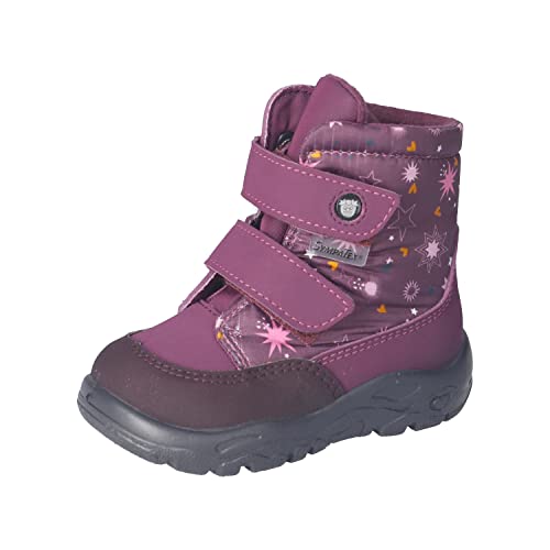 RICOSTA Baby Mädchen Winterstiefel MADLEN,Kinder Lauflernschuhe,WMS:Mittel,lose Einlage,Sympatex,outdoor-kinderschuhe,warm,merlot (380),21 EU von RICOSTA