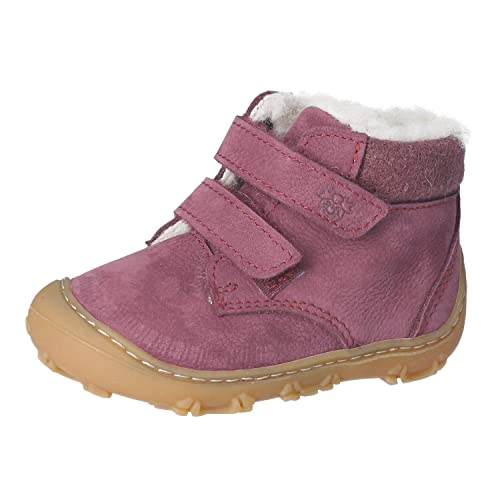 RICOSTA Baby Mädchen Winterstiefel NICO,Kinder Lauflernschuhe,WMS:Weit,terracare,Barfuß-Schuh,Winterboots,gefüttert,Pflaume (380),21 EU von RICOSTA