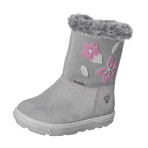 RICOSTA Baby Mädchen Winterstiefel UMI,Kinder Lauflernschuhe,WMS:Mittel,lose Einlage,Sympatex,stiefel,lammwolle,warm,boots,graphit (450),21 EU von RICOSTA