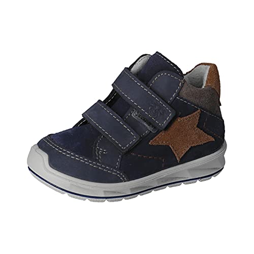 RICOSTA Jungen Boots Kimi von Pepino, Weite: Weit (WMS),Sympatex,Booties,wasserdicht,Kinderschuhe,Klettstiefel,Nautic (174),22 EU / 5 Child UK von RICOSTA