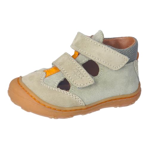 RICOSTA Jungen Kletthalbschuhe EBI, Baby und Kleinkinder Lauflernschuhe, Weite: WEIT, lose Einlage, Klettschuhe, Sneaker, eukalyptus (530), 18 EU von RICOSTA