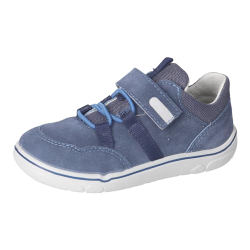 RICOSTA Jungen Kletthalbschuhe Elio, Kinder Halbschuhe, Weite: Mittel, Barfuß-Schuh, Freizeitschuhe, Klettverschluss, Sneaker, Reef/Nautic (140), 27 EU von RICOSTA