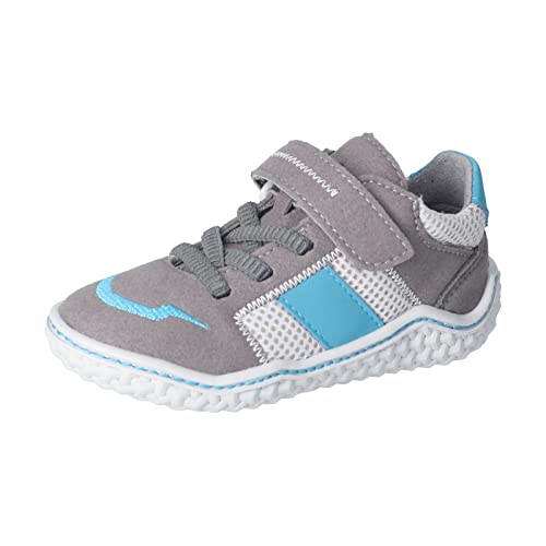 RICOSTA Jungen Kletthalbschuhe Jay,Kinder Halbschuhe,WMS:Mittel,waschbar,Barfuß-Schuh,Graphit/grau (450),31 EU von RICOSTA