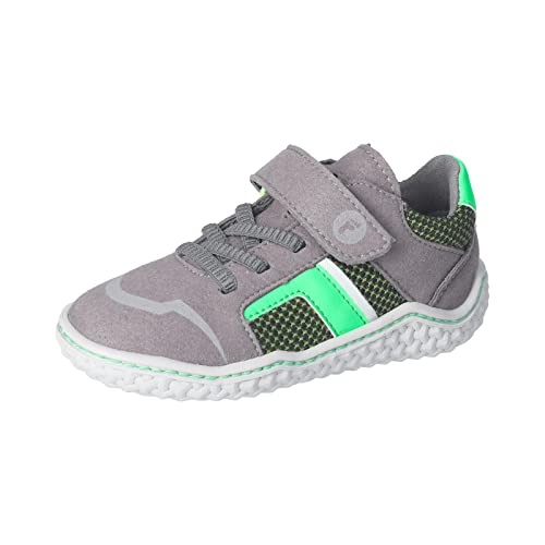RICOSTA Jungen Kletthalbschuhe Jay,Kinder Halbschuhe,WMS:Mittel,waschbar,vegan,Klettschuhe,Strassenschuhe,Sneaker,Graphit/Gras (450),27 EU von RICOSTA