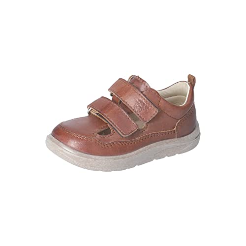 RICOSTA Jungen Kletthalbschuhe Juri,Kinder Lauflernschuhe,WMS:Mittel,lose Einlage,Strassenschuhe,Freizeitschuhe,Klettverschluss,Cognac (270),25 EU von RICOSTA