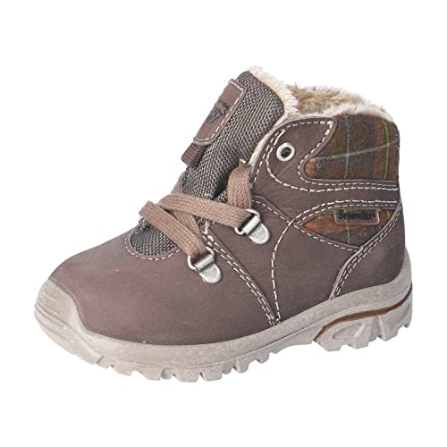 RICOSTA Jungen Lauflernschuhe DESSE,Kinder Boots,WMS:Weit,lose Einlage,Sympatex,schnürstiefel,Booties,wasserdicht,Quinoa/Schoko (290),25 EU von RICOSTA