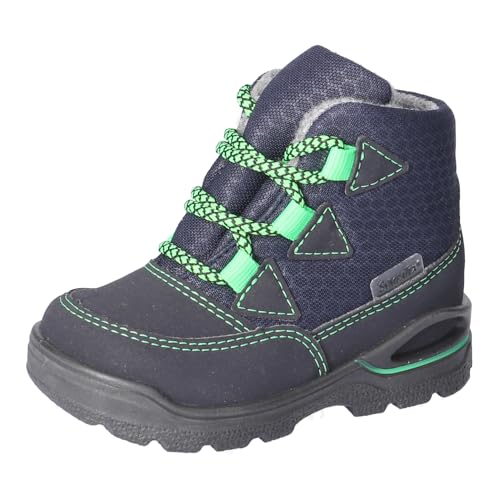 RICOSTA Jungen Winterstiefel Emil, Kinder Lauflernschuhe, Weite: Mittel, lose Einlage, Sympatex, waschbar, See/Ozean (180), 26 EU von RICOSTA