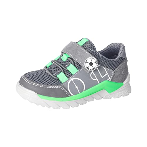 RICOSTA Jungen Low-Top Sneaker Ben,Kinder Halbschuhe,WMS:Mittel,lose Einlage,Turnschuhe,Laufschuhe,Klettschuhe,Kids,Graphit (450),31 EU von RICOSTA