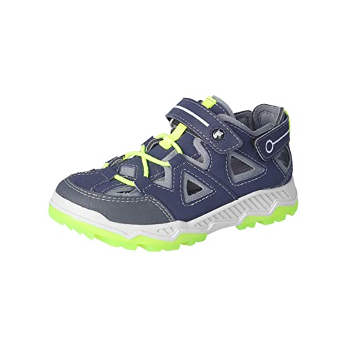 RICOSTA Jungen Low-Top Sneaker Fraser,Kinder Halbschuhe,WMS:Mittel,lose Einlage,Freizeitschuhe,Laufschuhe,Klettschuhe,Nautic/grau (170),29 EU von RICOSTA