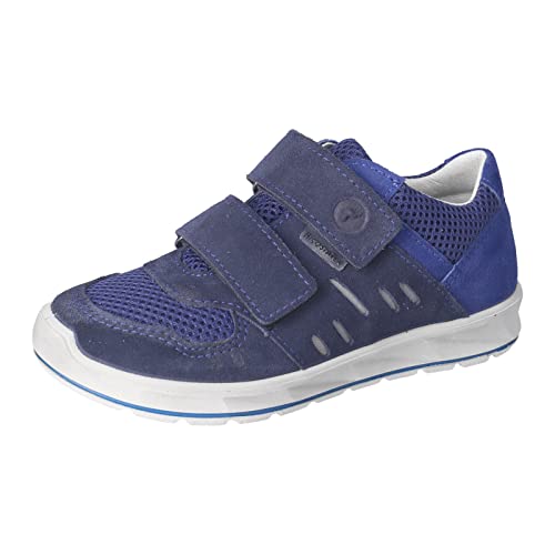 RICOSTA Jungen Low-Top Sneaker LOUI,Kinder Halbschuhe,WMS:Mittel,lose Einlage, TEX,Klettschuhe,Klettverschluss,Turnschuhe,Nautic (170),32 EU von RICOSTA