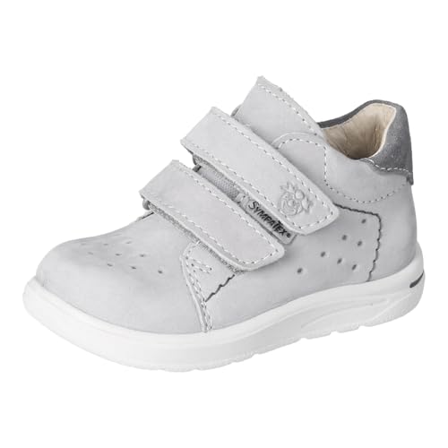 RICOSTA Jungen Low-Top Sneaker Laas, Kinder Lauflernschuhe, Weite: WEIT, lose Einlage, Sympatex, Klettstiefel, Booties, Frost/Carbon (440), 24 EU von RICOSTA