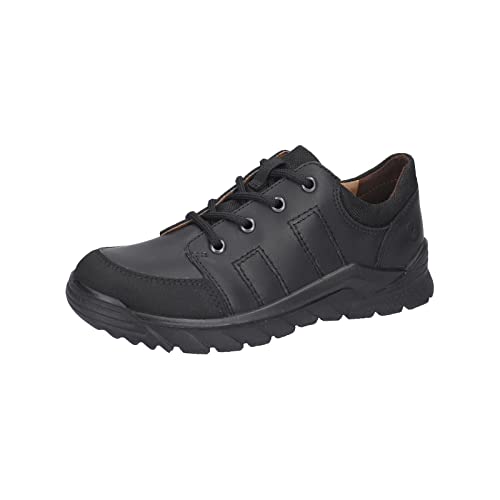 RICOSTA Jungen Low-Top Sneaker NATE,Kinder Halbschuhe,WMS:Mittel,Strassenschuhe,Freizeitschuhe,Turnschuhe,Laufschuhe,schnürer,schwarz (090),39 EU von RICOSTA