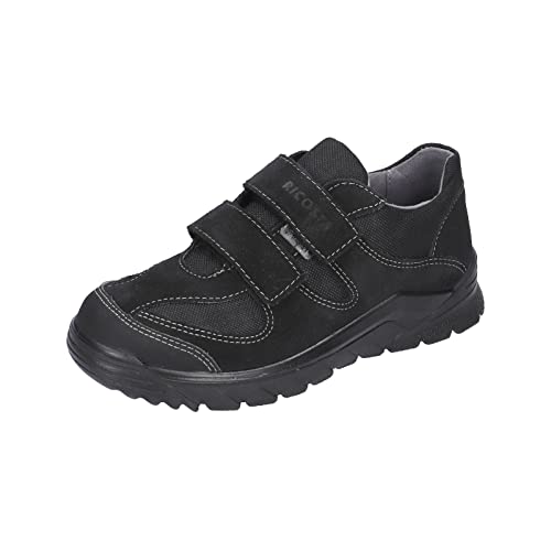 RICOSTA Jungen Low-Top Sneaker NIRO,Kinder Halbschuhe,WMS:Weit,RicostaTEX,Klettverschluss,straßenschuhe,Strassenschuhe,schwarz (090),37 EU von RICOSTA