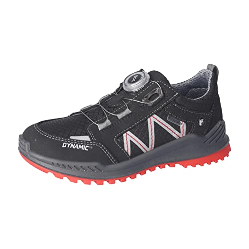 RICOSTA Jungen Low-Top Sneaker REEN,Kinder Halbschuhe,lose Einlage, TEX,BOA,schnürschuhe,atmungsaktiv,straßenschuhe,schwarz (090),33 EU von RICOSTA