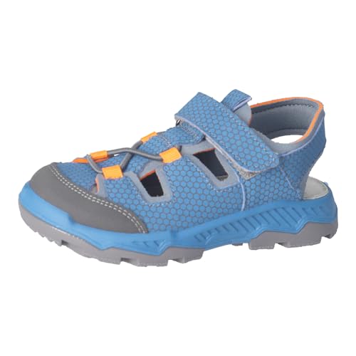 RICOSTA Jungen Sandalen ARIZONA, Kinder Sommerschuhe, waschbar, halbschuhe, klettverschluss, freizeitschuhe, adriatic/grau (151), 30 EU von RICOSTA