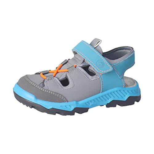 RICOSTA Jungen Sandalen ARIZONA,Kinder Sommerschuhe,waschbar,klettverschluss,freizeitschuhe,offene schuhe,graphit/grau (450),30 EU von RICOSTA