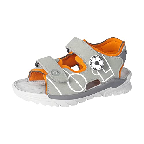 RICOSTA Jungen Sandalen Goal,Kinderschuhe,WMS:Mittel,waschbar,Freizeitschuhe,offene Schuhe,Strandschuhe,Kids,eukalyptus/Papaya (530),27 EU von RICOSTA