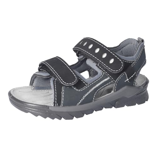 RICOSTA Jungen Sandalen TAJO, Kinder Sommerschuhe, Weite: Mittel, waschbar, Freizeitschuhe, offene Schuhe, Strandschuhe, schwarz/grau (090), 30 EU von RICOSTA