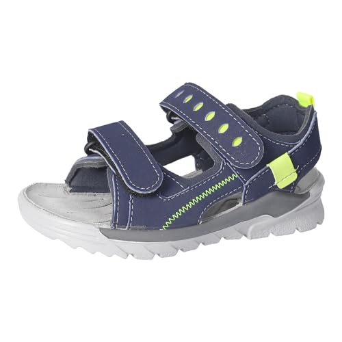 RICOSTA Jungen Sandalen TAJO, Kinder Sommerschuhe, Weite: Weit, waschbar, klettverschluss, freizeitschuhe, nautic/teer (180), 36 EU von RICOSTA