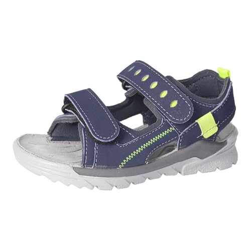 RICOSTA Jungen Sandalen TAJO, Kinder Sommerschuhe, Weite: Weit, waschbar, offene schuhe, strandschuhe, outdoorsandalen, nautic/teer (180), 35 EU von RICOSTA