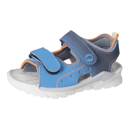 RICOSTA Jungen Sandalen WAVE, Kinder Sommerschuhe, Weite: Mittel, waschbar, freizeitschuhe, offene schuhe, strandschuhe, adriatic/grau (140), 29 EU von RICOSTA