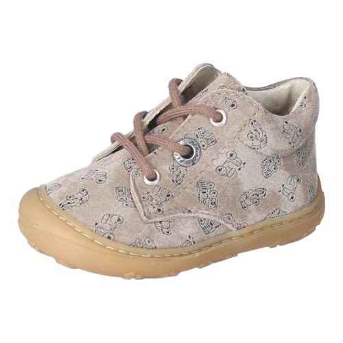 RICOSTA Jungen Schnürhalbschuhe DOTS, Kinder Lauflernschuhe, Weite: MITTEL, lose Einlage, schnürstiefel, Booties, Leder, Schoko (261), 24 EU von RICOSTA