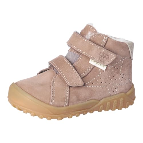 RICOSTA Jungen Stiefel Donny, Kinder Lauflernschuhe, Weite: Weit, CareTEX, terracare, Klettstiefel, Booties, Leder, Schoko (270), 24 EU von RICOSTA