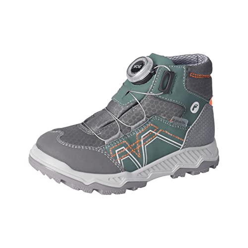 RICOSTA Jungen Stiefel HILL,Kinder Boots,WMS:Mittel,lose Einlage, TEX,BOA-Drehverschluss,wasserdicht,booties,salbei/grau (570),39 EU von RICOSTA