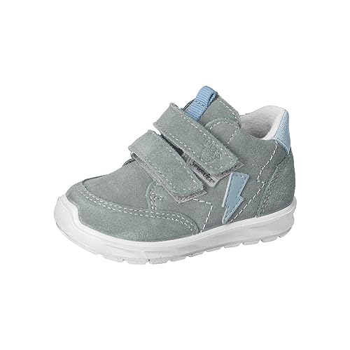 RICOSTA Jungen Stiefel KAJO,Kinder Lauflernschuhe,WMS:Mittel,lose Einlage,Sympatex,Klettstiefel,Booties,Leder,Salbei (570),25 EU von RICOSTA