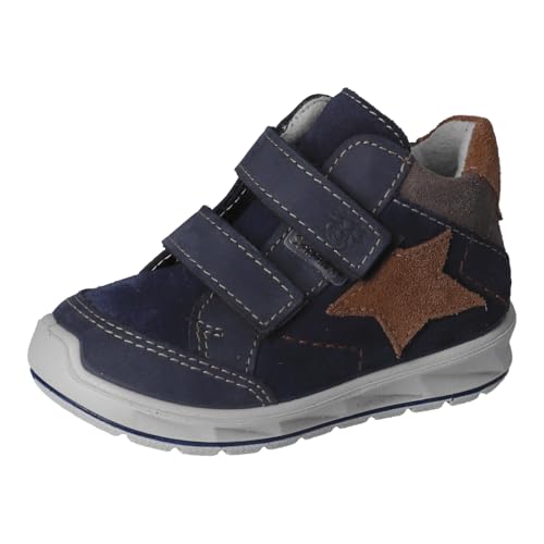RICOSTA Jungen Stiefel Kimi, Kinder Lauflernschuhe, Weite: Weit, lose Einlage, Sympatex, wasserdicht, Klettstiefel, Booties, Nautic (170), 27 EU von RICOSTA