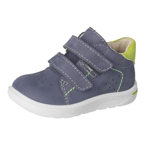 RICOSTA Jungen Stiefel Laas, Kinder Lauflernschuhe, Weite: Mittel, lose Einlage, Sympatex, Klettstiefel, Booties, Leder, Nautic/Lime (170), 23 EU von RICOSTA