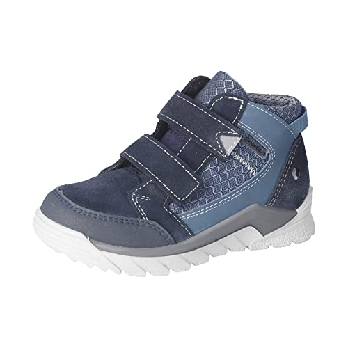 RICOSTA Jungen Stiefel MARVI,Kinder Boots,WMS:Mittel,lose Einlage,Sympatex,Klettstiefel,Booties,wasserdicht,See/Pavone (170),25 EU von RICOSTA