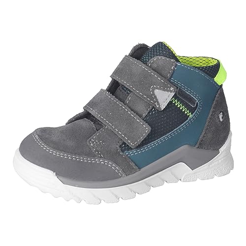 RICOSTA Jungen Stiefel MARVI,Kinder Boots,WMS:Mittel,lose Einlage,Sympatex,klettstiefel,booties,wasserdicht,asphalt/storm (480),25 EU von RICOSTA