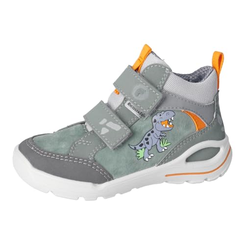RICOSTA Jungen Stiefel Stone, Kinder Boots, Weite: Mittel, lose Einlage, RicostaTEX, Klettstiefel, Booties, wasserdicht, Salbei (570), 26 EU von RICOSTA